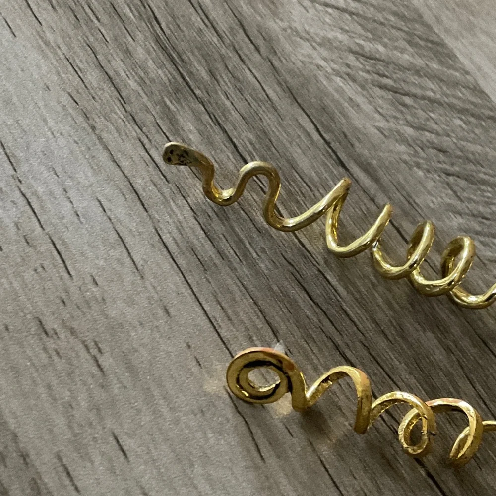 Gold curly hair Accessory . Pack of 3